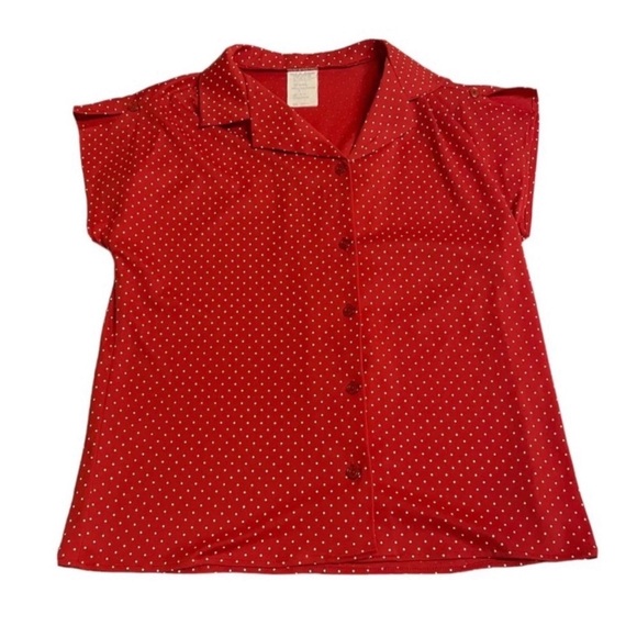 Vintage Polka Dot Button up Shirt - Picture 1 of 4
